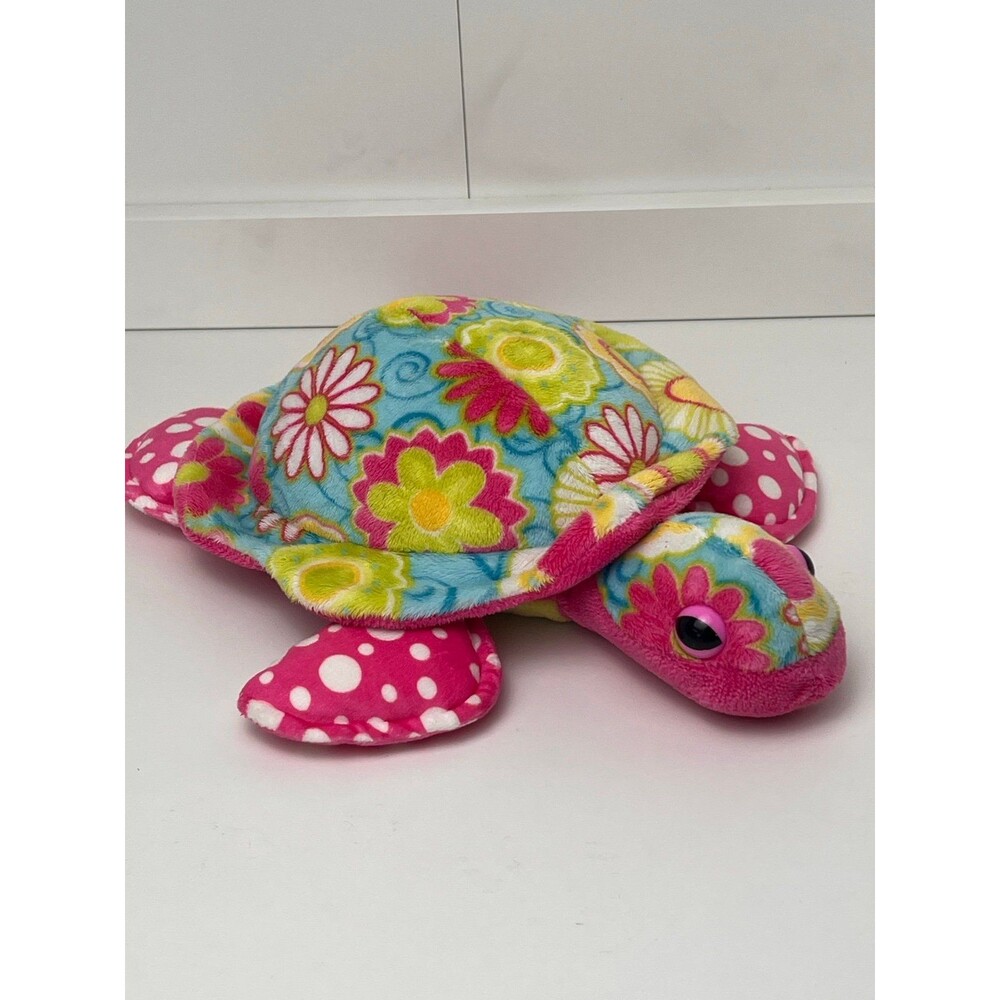 Douglas Cuddle Toy Genevieve Flower Turtle Multi Color Stuffed Plush